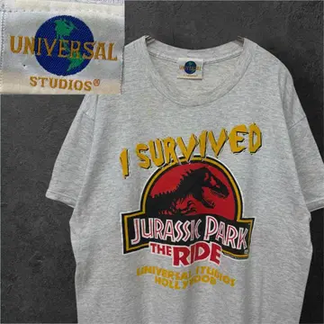 90s 유니버셜 스튜디오 할리우드 쥬라기 공원 T셔츠 L