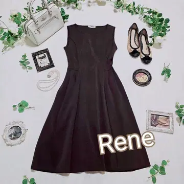 새상품급 Rene 르네 스트레치 니트 원피스 브라운 38