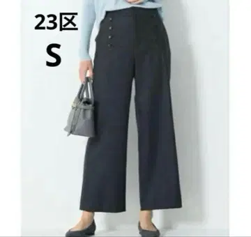 [ 새상품급 ] 23구 파인 울 사키소니 마린 와이드 팬츠 사이즈 36