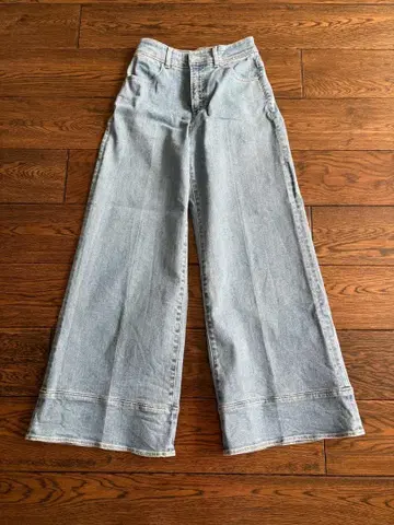 ANAYI 스트레치 데님 와이드 팬츠 36