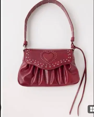 MOUSSY 마우지 HEART GATHER STUDS 백 빨간색 새상품급