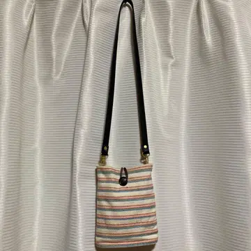 핸드메이드 스트라이프 패턴 백