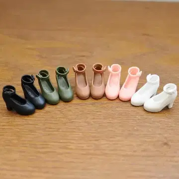 인형용 스트랩 펌프스 세트 5켤레 신발 아웃핏