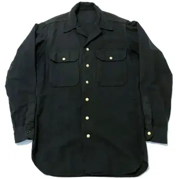 50s 밴드 포함 블랙 셔츠 60s 40s // 플란넬 셔츠 개버딘 셔츠