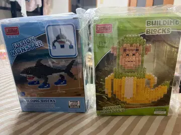 FUSION MONSTER 세트 (상어 원숭이)