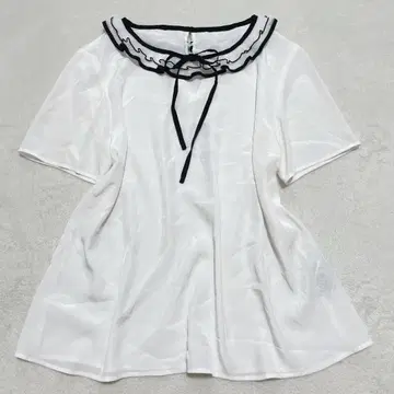 아베닐 에투알 보타이 프릴 블라우스 왕홍 걸리시 38