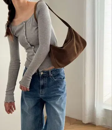 CANAL JEAN diggity 스웨이드 핸드백