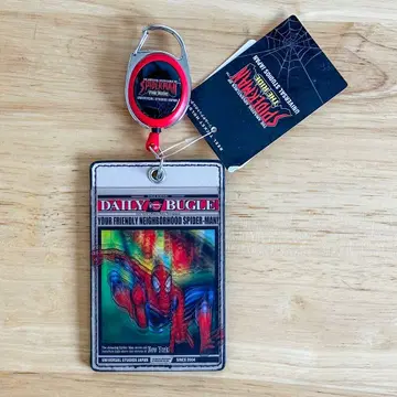 스파이더맨 USJ 릴 달린 티켓 홀더