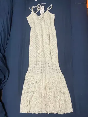 Chico 시스루 니트탑 2세트 화이트 네이비