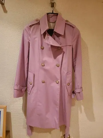 매킨토시 트렌치코트 40 핑크