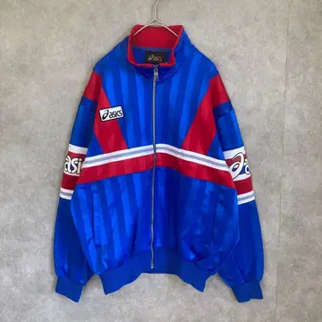 90s asics 트랙 자켓 트리코롤 L 사이즈 빈티지