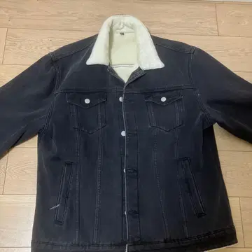 스톰 라이더 블랙 보아 데님 자켓 y2k archive 짧은 기장