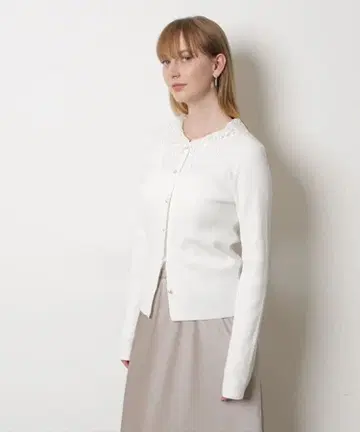 미사용 CADUNE 레이스 카라 가디건 아푸와이저 리셰 저스길리티
