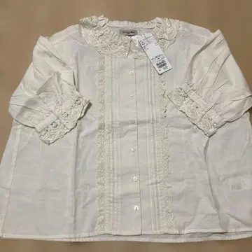 사만사 모스모스 옷깃 레이스 블라우스