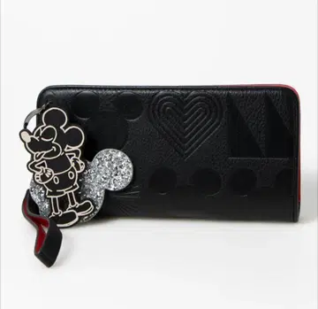 미키마우스 라운드 지퍼 장지갑 미사용 새상품 디즈니 데시구알