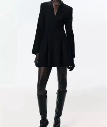 숄더 패드 미니 원피스 zara