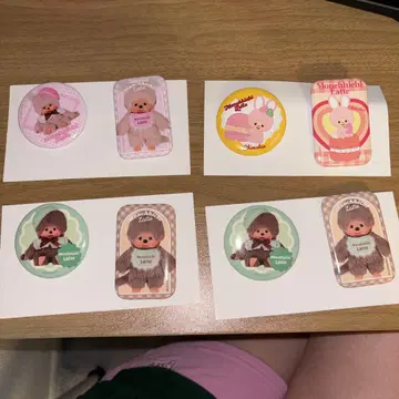 몬치치 라테 스타일 핀 배지 6개 세트 제일복권