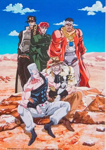 죠죠의 기묘한 모험 죠죠 3부 아크릴 아트 플레이트 미개봉 새상품