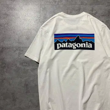Patagonia 파타고니아 백 프린트 화이트 흰색 T셔츠