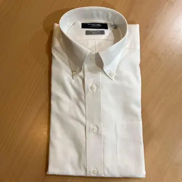 가마쿠라 셔츠 38-82 버튼 다운 화이트 슬림핏 이지케어