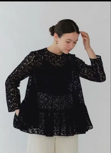 요리 yori 플로키 레이스 네이비 38