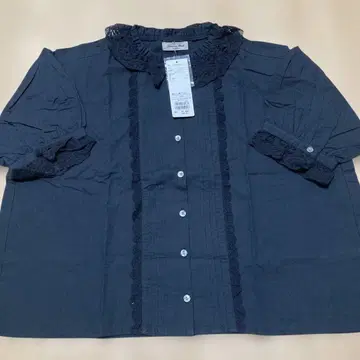 사만사 모스모스 옷깃 레이스 블라우스