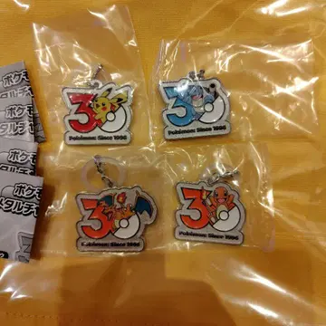 포켓몬 30주년 메탈 참 메지루시 액세서리 피카츄 리자몽