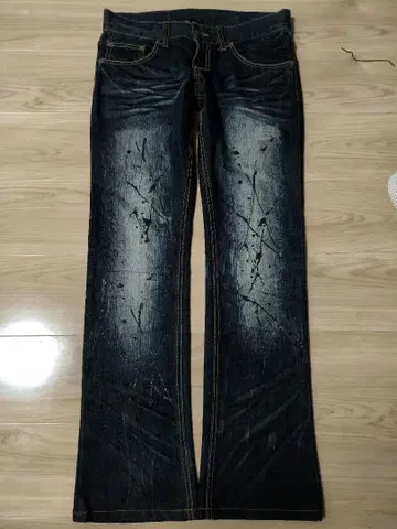 tornado mart painted flare denim archive