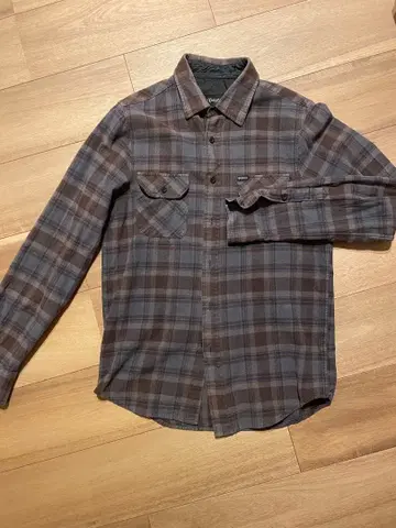 Brixton 긴팔 플란넬 셔츠 S 브라운 계열 체크