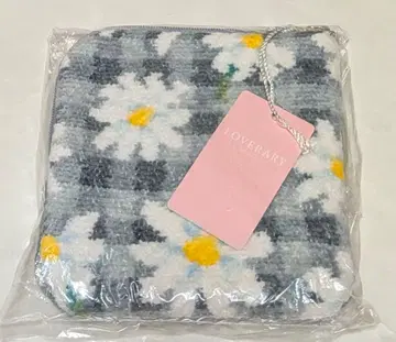 Loverary 꽃무늬 파우치 그레이 페이러