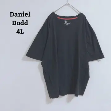 다니엘도드 티셔츠 V넥 면100 젠더리스 빅 사이즈 4L