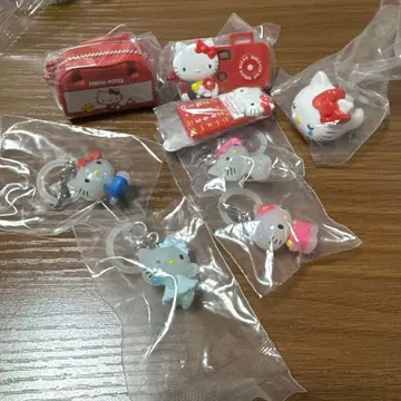 키티 메지루시 액세서리 반지 키링 묶음 판매