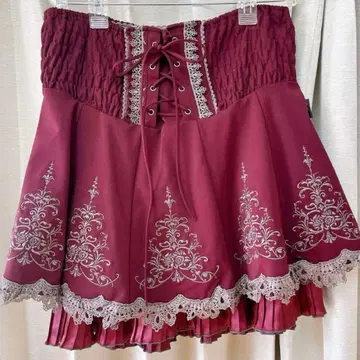 Ozz croce 스커트 와인 레드