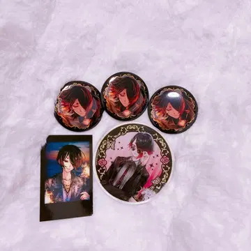 악마 집사와 검은 고양이 아쿠네코 캔뱃지, 유한 아크릴 코스터, 카드