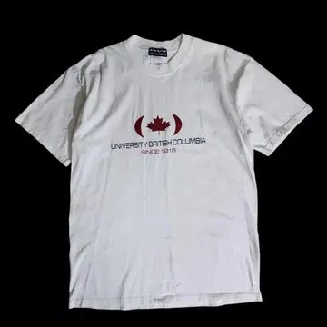 캐나다제 DUBWEAR 브리티시 컬럼비아 대학 T셔츠 화이트 85354