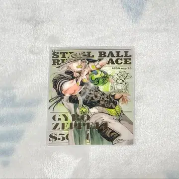 스틸 볼 런 금박 클리어 카드 B 자이로 죠죠 캐러밴