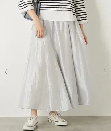 새상품 MELROSE CLAIRE 브라이트 와셔 크로스 6매 접기 스커트