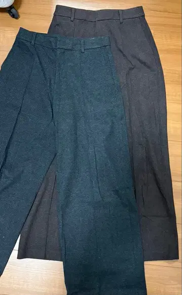 유니클로 UNIQLO 브러쉬드 저지 와이드 팬츠 08, 38 색상 2점