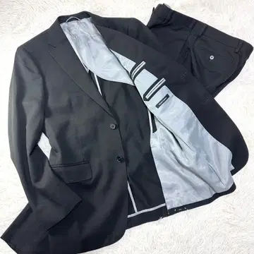 [ Ultra Black x 새상품급 ] 더 수트 컴퍼니 블랙 포멀 수트