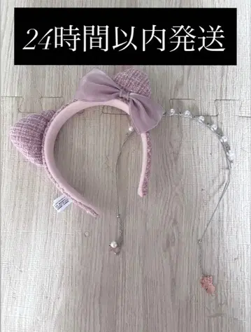 키티 머리띠 핑크