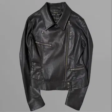 다크웨어 코팅 라이더 자켓 opium V계 y2k