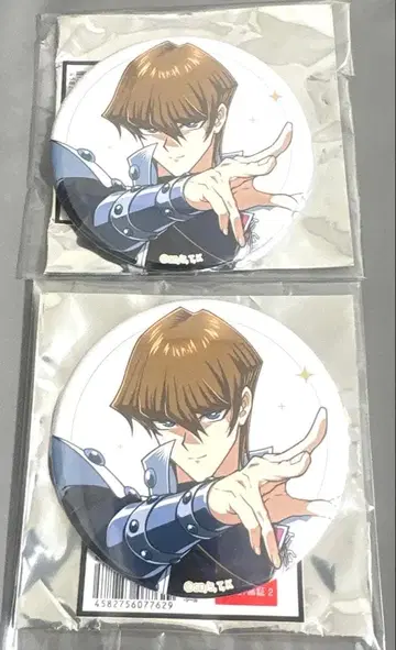 유희왕 콜라보 카페 본점 BLANC 캔뱃지 카이바 세토