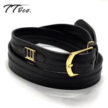 dunhill 던힐 벨트 로고 가죽 블랙 40인치 100cm