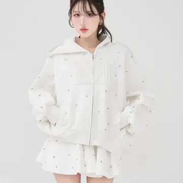 Darich 다리치 DD 로고 비쥬 맨투맨 셋업 WHT FL