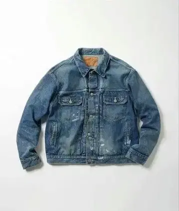 골드 리사이클 데님 재킷