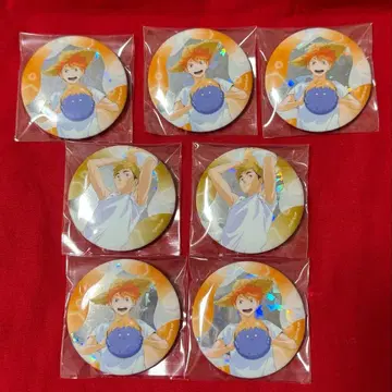 하이큐!! 트레이딩 홀로그램 캔뱃지 비치볼 히나타 쇼요 미야 아츠무