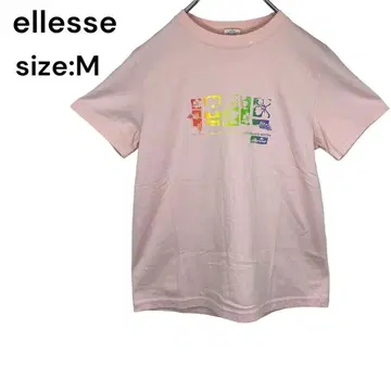 ellesse 엘레쎄 셔츠 상의 프린트 M 반팔 스포츠