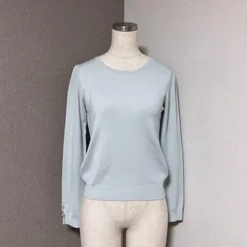 미슈마슈 비쥬 버튼 니트 탁한 민트