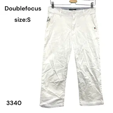 Doublefocus 팬츠 캐주얼 화이트 S 사이즈 세련되고 귀여운