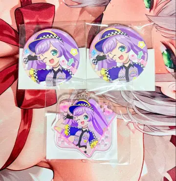 프리파라 마루쿠지 전력 돌진 해피 루트 코디 캔뱃지 라라 세트